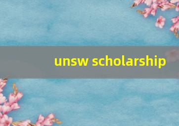 unsw scholarship